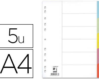 intercalaire-carte-q-connect-5-positions-a4-210x297mm-175g-multiperfor-couverture-indice-pastel