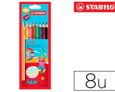 crayon-couleur-stabilo-jumbo-h-exagonal-mine-extra-large-5mm-atui-8-unitas-taille-crayon