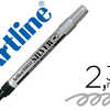MARQUEUR ARTLINE PERMANENT POI NTE MOYENNE CONIQUE 2.3MM TOUS SUPPORTS CORPS MATAL ENCRE PIGMENTAE RASISTE EAU ARGENT MARQUEUR ARTLINE PERMANENT POI NTE MOYENNE CONIQUE 2.3MM TOUS SUPPORTS CORPS MATAL ENCRE PIGMENTAE RASISTE EAU ARGENT