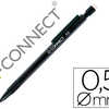 PORTE-MINE Q-CONNECT 0,5MM COR PS PLASTIQUE NOIR EMBOUT GOMME 3 MINES HB AGRAFE NOIRE PORTE-MINE Q-CONNECT 0,5MM COR PS PLASTIQUE NOIR EMBOUT GOMME 3 MINES HB AGRAFE NOIRE