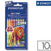 CRAYON COULEUR STAEDTLER NORIS JUMBO 175MM TRIANGULAIRE MINE 4MM ABS ANTI-CASSE ATUI CARTON 10 UNITAS + TAILLE-CRAYON CRAYON COULEUR STAEDTLER NORIS JUMBO 175MM TRIANGULAIRE MINE 4MM ABS ANTI-CASSE ATUI CARTON 10 UNITAS + TAILLE-CRAYON