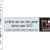 PLAQUE PICTOGRAMME DURASIGN NE RIEN JETER DANS LES WC AUTO-ADHÉSIVE ALUMINIUM GRAVÉE PROTÉGÉE CONTRE CORROSIONS 170x50MM PLAQUE PICTOGRAMME DURASIGN NE RIEN JETER DANS LES WC AUTO-ADHÉSIVE ALUMINIUM GRAVÉE PROTÉGÉE CONTRE CORROSIONS 170x50MM