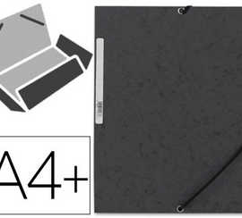 chemise-q-connect-carte-lustra-e-375g-pour-documents-a4-320x243mm-3-rabats-coloris-noir