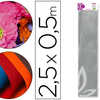 PAPIER CRÉPON LIDERPAPEL 34G/M 2 50CMX2.5M UNICOLORE ARGENT MÉTALLISÉ PAPIER CRÉPON LIDERPAPEL 34G/M 2 50CMX2.5M UNICOLORE ARGENT MÉTALLISÉ