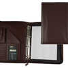 CONFARENCIER A4 CALCULATRICE P LASTIQUE FERMETURE ACLAIR POCHETTE TALAPHONE PORTABLE 4 ANNEAUX 40MM 35,5X26X1CM MARRON