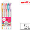STYLO-BILLE UNIBALL SIGNO ACRITURE MOYENNE 0.5MM POINT E 1MM ENCRE GEL RASISTE EAU LUMIERE PAILLETA POCHETTE 5U STYLO-BILLE UNIBALL SIGNO ACRITURE MOYENNE 0.5MM POINT E 1MM ENCRE GEL RASISTE EAU LUMIERE PAILLETA POCHETTE 5U