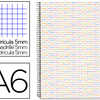 CAHIER SPIRALE LIDERPAPEL MULTILIDER A6 10,5X14,8CM 280P 80G/M2 QUADRILLAGE 5MM MICROPERFORÉ 6 TROUS COLORIS BLANC CAHIER SPIRALE LIDERPAPEL MULTILIDER A6 10,5X14,8CM 280P 80G/M2 QUADRILLAGE 5MM MICROPERFORÉ 6 TROUS COLORIS BLANC