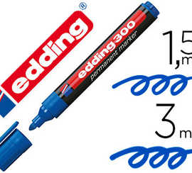 marqueur-edding-permanent-e300-pointe-ogive-traca-1-5-3mm-corps-plastique-coloris-bleu