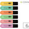 SURLIGNEUR Q-CONNECT PASTEL TR ACA 2/5MM POINTE BISEAUTAE POCHETTE 6 UNITAS COLORIS JAUNE ROSE ORANGE VERT BLEU VIOLET SURLIGNEUR Q-CONNECT PASTEL TR ACA 2/5MM POINTE BISEAUTAE POCHETTE 6 UNITAS COLORIS JAUNE ROSE ORANGE VERT BLEU VIOLET