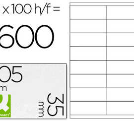 atiquette-adhasive-q-connect-1-05x35mm-coins-droits-imprimante-jet-d-encre-laser-copieur-bo-te-100-feuilles-1600-unitas