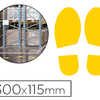 JEU DE 2 EMPREINTES DE PAS CEP POUR POSE AU SOL 300X115MM JEU DE 2 EMPREINTES DE PAS CEP POUR POSE AU SOL 300X115MM