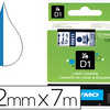 RUBAN TITREUSE DYMO ÉLECTRONIQUE STANDARD D1 12MMX7M 31G COLORIS IMPRESSION BLEU/TRANSPARENT RUBAN TITREUSE DYMO ÉLECTRONIQUE STANDARD D1 12MMX7M 31G COLORIS IMPRESSION BLEU/TRANSPARENT