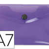 POCHETTE ENVELOPPE LIDERPAPEL POLYPROPYLENE 180 MICRONS A7 105X74MM 50F FERMETURE BOUTON RASISTANT TRANSPARENT VIOLET POCHETTE ENVELOPPE LIDERPAPEL POLYPROPYLENE 180 MICRONS A7 105X74MM 50F FERMETURE BOUTON RASISTANT TRANSPARENT VIOLET
