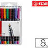 FEUTRE STABILO FIN PERMANENT ASSORTIMENT POCHETTE 8 UNITÉS FEUTRE STABILO FIN PERMANENT ASSORTIMENT POCHETTE 8 UNITÉS