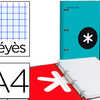 CLASSEUR LIDERPAPEL ANTARTIK 4 ANNEAUX 25MM A4 CARTON REMBORDA FEUILLETS MOBILES SAYES COLORIS TURQUOISE CLASSEUR LIDERPAPEL ANTARTIK 4 ANNEAUX 25MM A4 CARTON REMBORDA FEUILLETS MOBILES SAYES COLORIS TURQUOISE