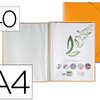 PROTÈGE-DOCUMENTS LIDERPAPEL POLYPROPYLÈNE COUVERTURE RIGIDE SPIRALE 40 POCHETTES FIXES A4 210X297MM COLORIS ORANGE PROTÈGE-DOCUMENTS LIDERPAPEL POLYPROPYLÈNE COUVERTURE RIGIDE SPIRALE 40 POCHETTES FIXES A4 210X297MM COLORIS ORANGE