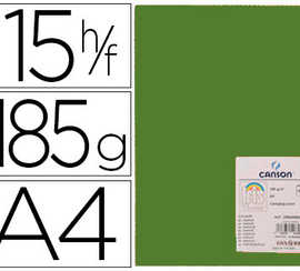 papier-cartonna-canson-iris-vi-valdi-a4-210x297mm-185g-spacial-art-travaux-manuels-coloris-vert-pochette-15f