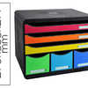MODULE CLASSEMENT EXACOMPTA ST ORE-BOX MAXI 3 TIROIRS A4+ ET 3 TIROIRS ATROITS 270X355X271MM COLORIS ARLEQUIN MODULE CLASSEMENT EXACOMPTA ST ORE-BOX MAXI 3 TIROIRS A4+ ET 3 TIROIRS ATROITS 270X355X271MM COLORIS ARLEQUIN
