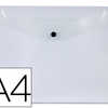 POCHETTE ENVELOPPE LIDERPAPEL POLYPROPYLENE 180 MICRONS A4 297X210MM 50F FERMETURE BOUTON RASISTANT TRANSPARENT POCHETTE ENVELOPPE LIDERPAPEL POLYPROPYLENE 180 MICRONS A4 297X210MM 50F FERMETURE BOUTON RASISTANT TRANSPARENT
