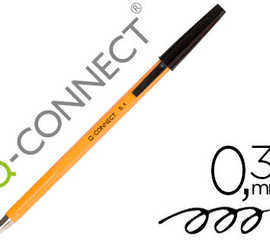 stylo-bille-q-connect-criture-fine-0-3mm-encre-classique-bille-ind-formable-capuchon-encre-couleur-noir