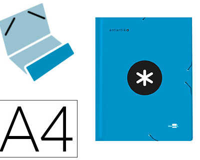 trieur-liderpapel-antartik-carton-rembord-12-compartiments-lastiques-coloris-bleu