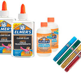 kit-starter-elmers-fabrication-slime-colora-2-flacons-et-4-pots-de-paillettes-4-kits