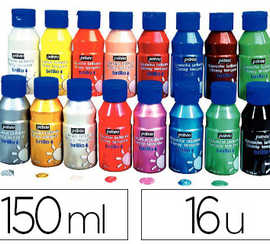 gouache-liquide-pabao-brillo-p-r-te-al-emploi-opaque-onctueuse-brillance-exceptionnelle-assortiment-lot-16-flacons-150m