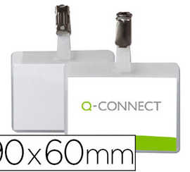 badge-q-connect-clip-pvc-pince-matallique-carte-blanche-fournie-format-60x90mm