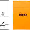 BLOC BUREAU RHODIA A4+ PAPIER VALIN SURFIN COUVERTURE ENDUITE ENVELOPPANTE 210X297MM 80F DATACHABLES 80G ORANGE BLOC BUREAU RHODIA A4+ PAPIER VALIN SURFIN COUVERTURE ENDUITE ENVELOPPANTE 210X297MM 80F DATACHABLES 80G ORANGE