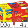 PÂTE AMODELER GIOTTO BE-BE TE STA DERMATOLOGIQUEMENT COLORIS ASSORTIS ROUGE JAUNE CYAN BLANC 4 POTS 100G PÂTE AMODELER GIOTTO BE-BE TE STA DERMATOLOGIQUEMENT COLORIS ASSORTIS ROUGE JAUNE CYAN BLANC 4 POTS 100G