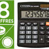 CALCULATRICE CITIZEN BUREAU SDC-805BN 8 CHIFFRES RACINE CARRÉE MÉMOIRE SOLAIRE/PILE 124X102X25MM 82G COLORIS NOIR