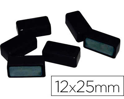 aimant-rectangulaire-25mm-coloris-noir-blister-6-unit-s