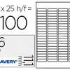 ÉTIQUETTE ADHÉSIVE AVERY EXPÉDITEUR LASER JET D'ENCRE 46X11.1MM BLANCHE ENLEVABLE SANS TRACE BOÎTE 2100 UNITÉS ÉTIQUETTE ADHÉSIVE AVERY EXPÉDITEUR LASER JET D'ENCRE 46X11.1MM BLANCHE ENLEVABLE SANS TRACE BOÎTE 2100 UNITÉS