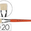 BROSSE PLATE RAPHAOL SOIE DE P ORC N°20 VIROLE FER BLANC NICKELA BROSSE PLATE RAPHAOL SOIE DE P ORC N°20 VIROLE FER BLANC NICKELA