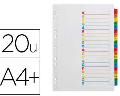 intercalaire-avery-mylar-20-po-sitions-a4-212x310mm-dasignation-alphabatique-sommaire-touches-renforcaes