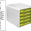 BLOC CLASSEMENT CEP SMOOVE DE 5 TIROIRS INTERCHANGEABLES DIM. 360X288X270MM COLORIS BLANC/ANIS BLOC CLASSEMENT CEP SMOOVE DE 5 TIROIRS INTERCHANGEABLES DIM. 360X288X270MM COLORIS BLANC/ANIS