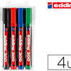 MARQUEUR EDDING PERMANENT E300 POINTE OGIVE TRACA 1.5/3MM CORPS PLASTIQUE POCHETTE 4 UNITAS ASSORTIES MARQUEUR EDDING PERMANENT E300 POINTE OGIVE TRACA 1.5/3MM CORPS PLASTIQUE POCHETTE 4 UNITAS ASSORTIES