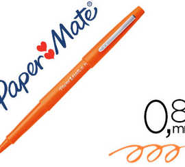 stylo-feutre-paper-mate-flair-original-pointe-moyenne-1mm-longue-durae-de-vie-coloris-orange
