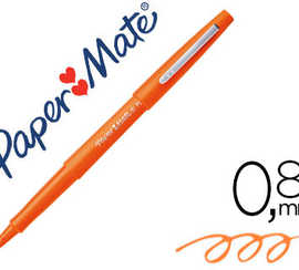 stylo-feutre-paper-mate-flair-original-pointe-moyenne-1mm-longue-durae-de-vie-coloris-orange