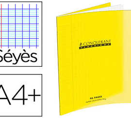 cahier-piqua-conquarant-classi-que-couverture-polypropylene-rigide-transparente-a4-24x32cm-96-pages-90g-sayes-jaune