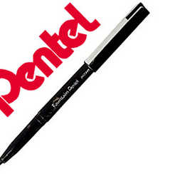 stylo-feutre-pentel-jm20-plume-dessin-acriture-pointe-plastique-souple-agrafe-matal-encre-noire