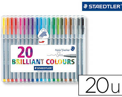 stylo-feutre-staedtler-triplus-fineliner-334-pointe-superfine-0-3mm-coloris-assortis-tui-carton-20-unit-s