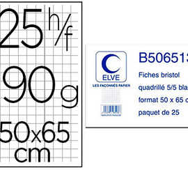 feuille-bristol-elve-50x65cm-1-90g-quadrilla-5x5mm