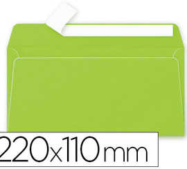 enveloppe-clairefontaine-polle-n-dl-110x220mm-120g-coloris-vert-menthe-paquet-20-unitas