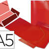 CHEMISE LIDERPAPEL POLYPROPYLÈNE DOS FLEXIBLE A5 148X210MM 4/10E 3 RABATS 100F ÉLASTIQUE ROUGE TRANSLUCIDE CHEMISE LIDERPAPEL POLYPROPYLÈNE DOS FLEXIBLE A5 148X210MM 4/10E 3 RABATS 100F ÉLASTIQUE ROUGE TRANSLUCIDE