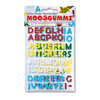 STICKER PAILLETÉ FOLIA MOUSSE CAOUTCHOUC FORMES LETTRES COLORIS ASSORTIS PAQUET 100 UNITÉS