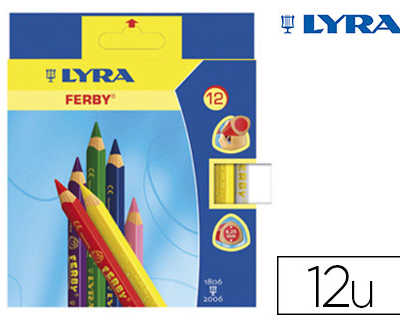 crayon-couleur-lyra-ferby-tria-ngulaire-120mm-extramita-fermae-usage-aconome-mine-6-25mm-diametre-atui-carton-12-unitas