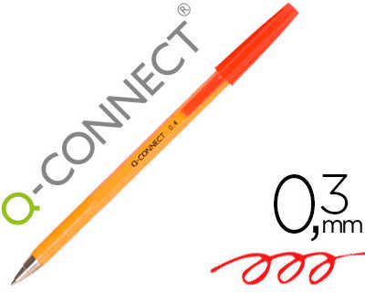 stylo-bille-q-connect-criture-fine-0-3mm-encre-classique-bille-ind-formable-capuchon-encre-couleur-rouge