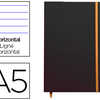 CARNET RHODIA WEBNOTEBOOK A5 1 4,8X21CM COUVERTURE SIMILI CUIR NOIR 192 PAGES 90G LIGNA ALASTIQUE MARQUE-PAGE ORANGE CARNET RHODIA WEBNOTEBOOK A5 1 4,8X21CM COUVERTURE SIMILI CUIR NOIR 192 PAGES 90G LIGNA ALASTIQUE MARQUE-PAGE ORANGE