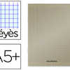CAHIER PIQUÉ COUVERTURE PLASTIQUE SOUPLE A5+ 17X22CM 90G 96 PAGES SÉYÈS COLORIS GRIS CAHIER PIQUÉ COUVERTURE PLASTIQUE SOUPLE A5+ 17X22CM 90G 96 PAGES SÉYÈS COLORIS GRIS
